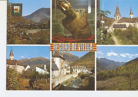 Postal 032105 : Pirineu Catala (Lleida). Vall dAran. Viella. Diversos aspectos