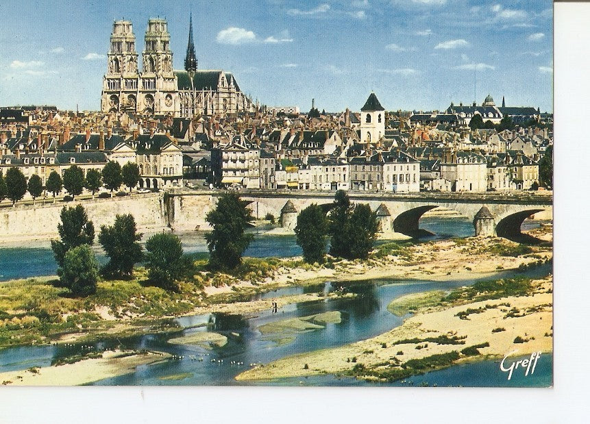 Postal 032115 : Orleans (Loiret). Le Pont George V et la cathedrale Sainte-Croix