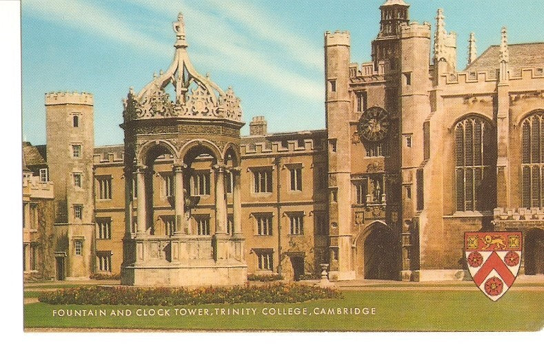 Postal 032123 : Fountain And Clock Towerm Trinity College Cambridge