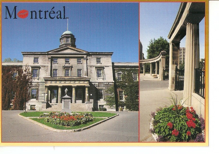 Postal 032130 : Montreal. McGill University/arts Pavilion/Roddick memorial Gates