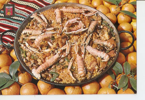 Postal 032148 : Valencia. Paella y naranjos