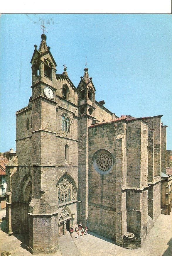 Postal 032174 : San Sebastian. Iglesia de San Vicente