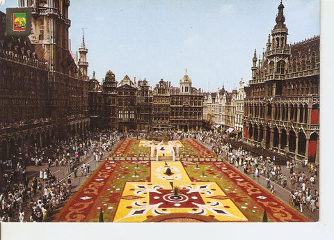 Postal 032188 : Bruxelles: GrandPlace - Tapis de fleurs
