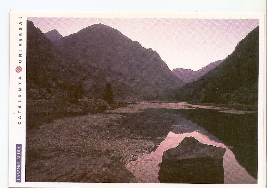 Postal 032197 : Amanecer en Aiguestortes en el paraje del Estany de la Llebreta