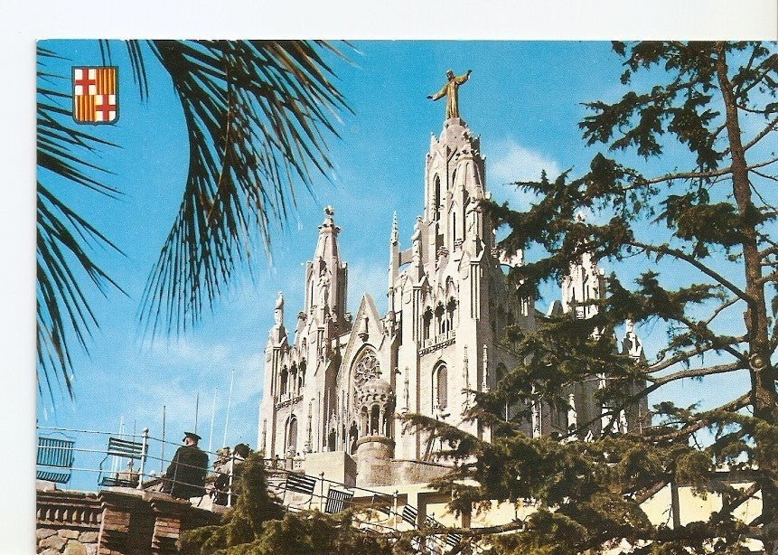 Postal 032224 : Barcelona. Tibidabo. Templo Nacional Expiatorio
