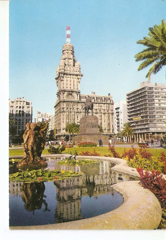 Postal 032227 : Montevideo. Plaza Independencia