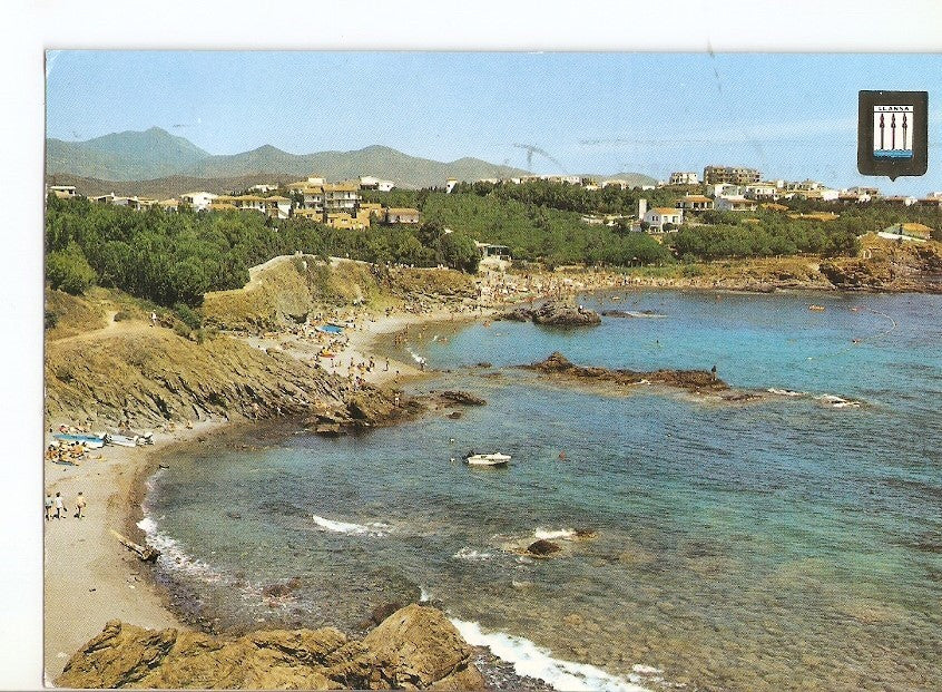 Postal 032229 : Llança (Gerona) Costa Brava. Playa Farella