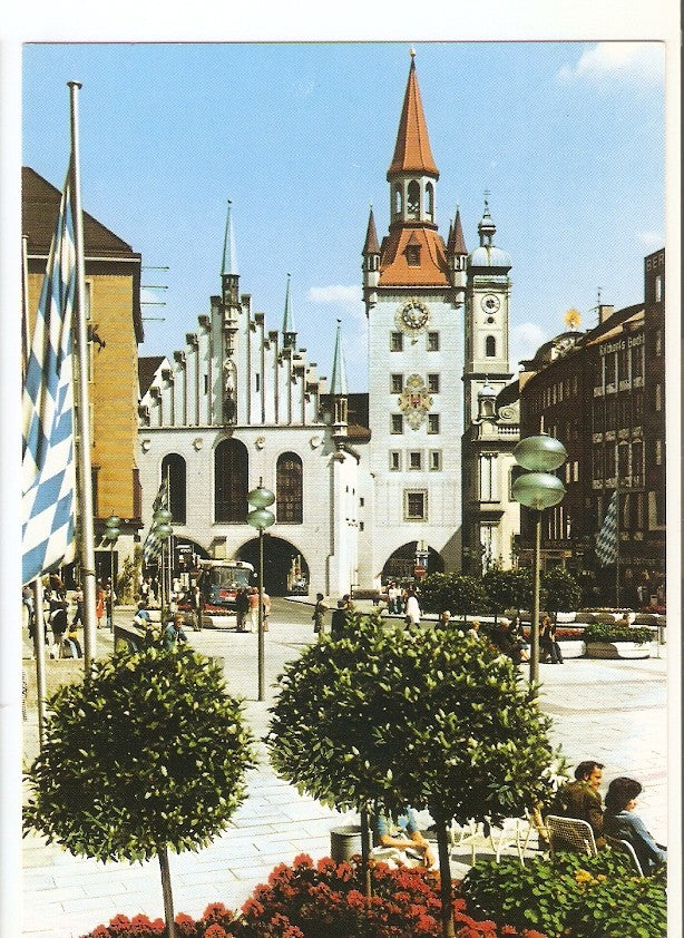 Postal 032240 : Munchen - Munich - Monaco d.B. Marienplatz wit Old Townhall 1470