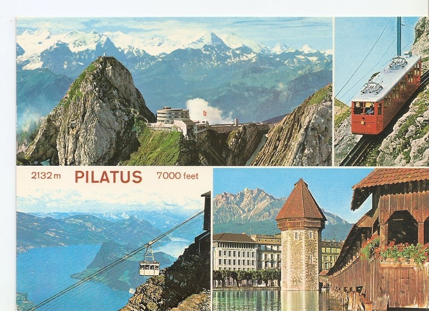 Postal 032242 : Pilatus-Kulm mit Bernet Alpen