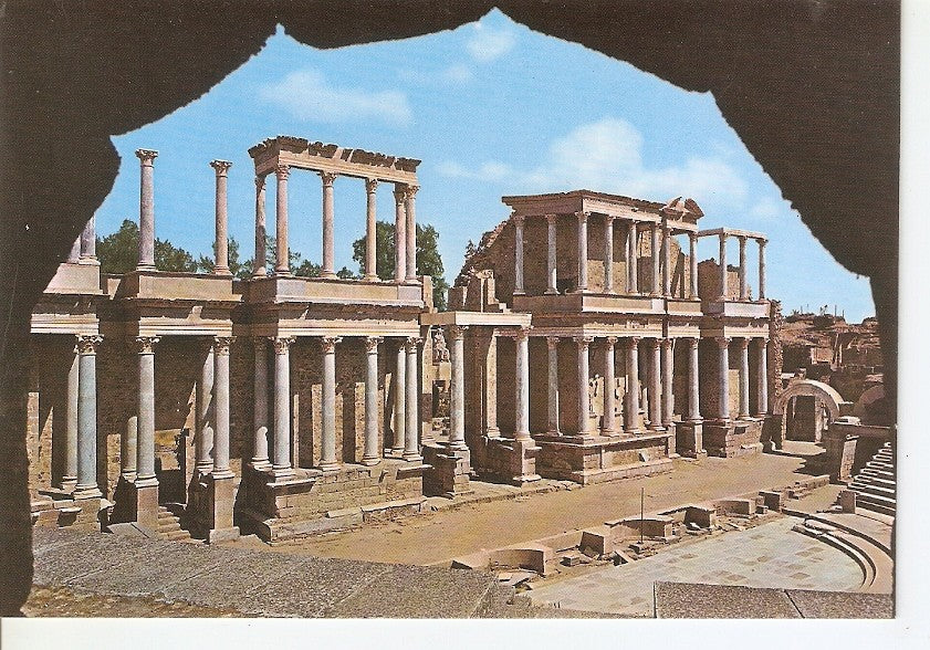 Postal 032257 : Merida. Escena del Teatro Romano