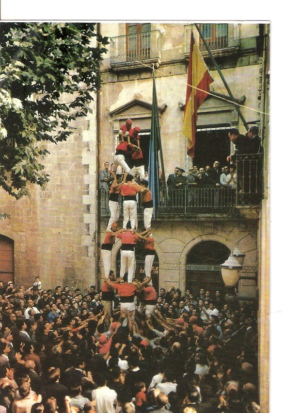 Postal 032265 : Nens del Vendrell Cuatre de set. Tours humaines typiques du Vendrell