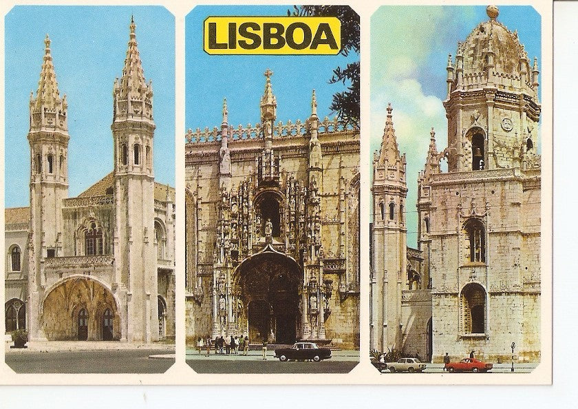 Postal 032316 : Lisboa (Portugal). Pormenores do Mosteiro e igreja dos Jeronimos
