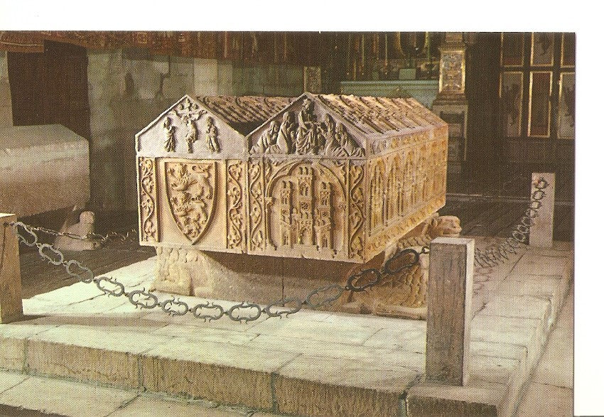 Postal 032327 : Burgos. Monasterio de las Huelgas. Sepulcros de Alfonso VIII y Da Leonor de Inglaterra