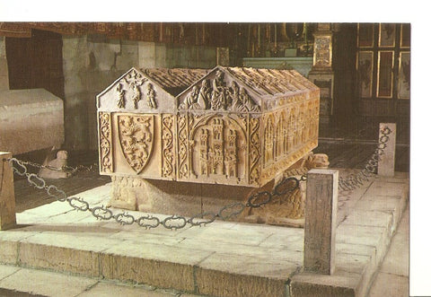Postal 032327 : Burgos. Monasterio de las Huelgas. Sepulcros de Alfonso VIII y Da Leonor de Inglaterra