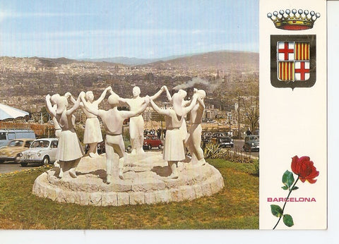 Postal 032489 : Barcelona. Monumento a la Sardana Escultor J. Cañas
