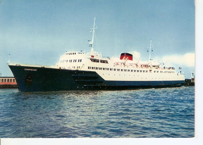 Postal 032347 : Lignes du Detroit. Car-ferry Compiegne