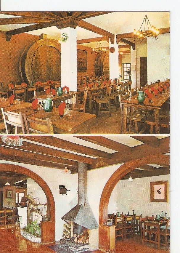 Postal 032376 : Masia catalana restauran tipic La Font del Ocellets. Barcelona (Pedralbes)