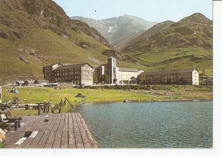 Postal 032382 : Santuari de Nuria (Girona). Embarcadero del lago