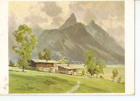 Postal 032418 : Hanns Maurus: Ehrwald mit Sonnenplitze und Grunten