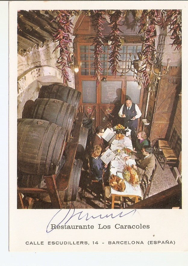 Postal 032435 : Los Caracoles Restaurante tipico Barcelona