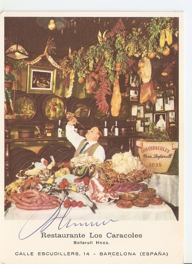 Postal 032436 : Los Caracoles Restaurante tipico Barcelona