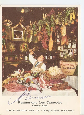 Postal 032436 : Los Caracoles Restaurante tipico Barcelona
