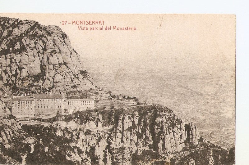 Postal 032440 : Montserrat. Vista parcial del Monasterio
