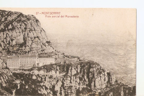 Postal 032440 : Montserrat. Vista parcial del Monasterio
