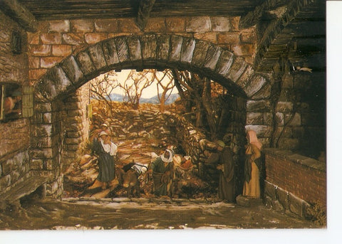 Postal 032444 : Monestir de Solius (Baix Emporda). Pessebre. Vuelta de Egipto