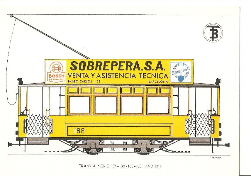 Postal 032449 : Tranvia Serie 134-139-166-168. Año 1911