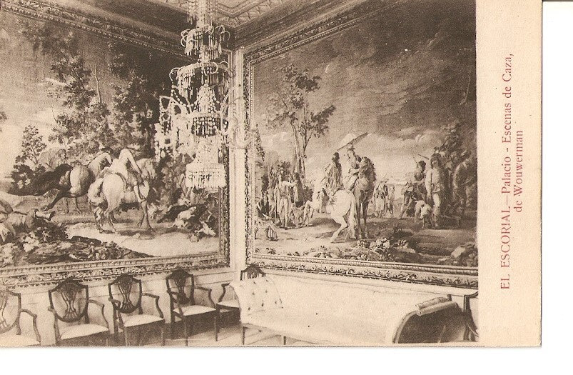 Postal 032486 : El Escorial - Palacio - Escenas de Caza de Wourwemann