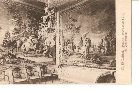 Postal 032486 : El Escorial - Palacio - Escenas de Caza de Wourwemann