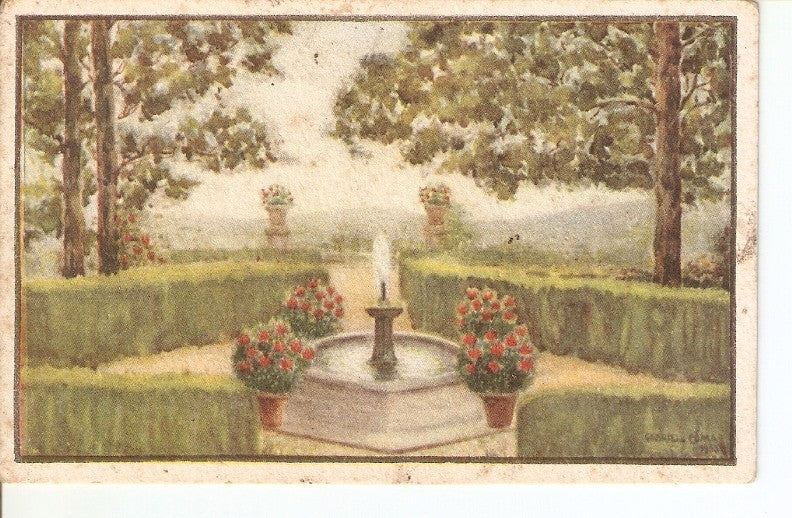 Postal 030559 : Pintura de jardin