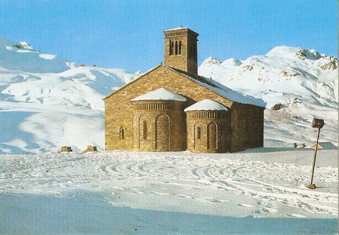 Postal 032504 : Sallent de Gallego (Pirineo Aragones). Estacion invernal de Formigal. Iglesia Mozarabe de Besaran