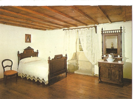 Postal 032518 : La Casa Museo de Rosalia Padron (La Coruña). Habitacion donde fallecio
