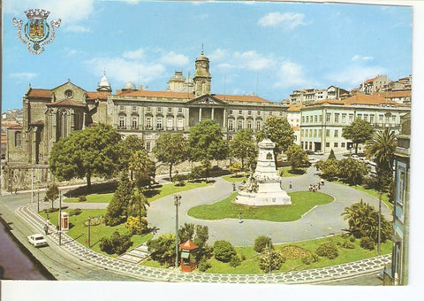 Postal 032526 : Porto - Portugal. Jardin del Infante D. Henrique y Palacio de la Bolsa