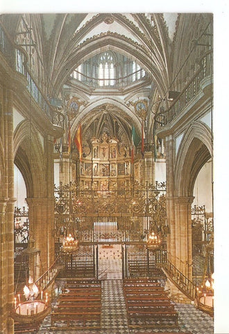 Postal 032544 : Guadalupe interior de la basilica con la gran verja
