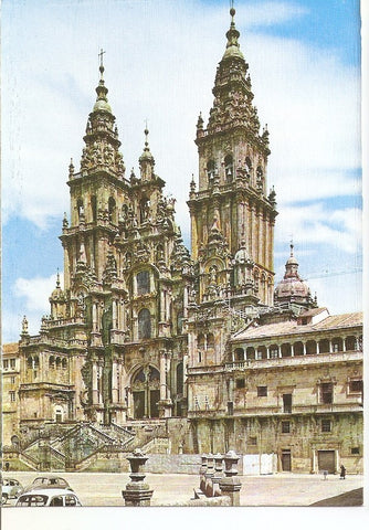 Postal 032590 : Santiago de Compostela. Catedral. Fachada del Obradoiro (Siglo XVIII)