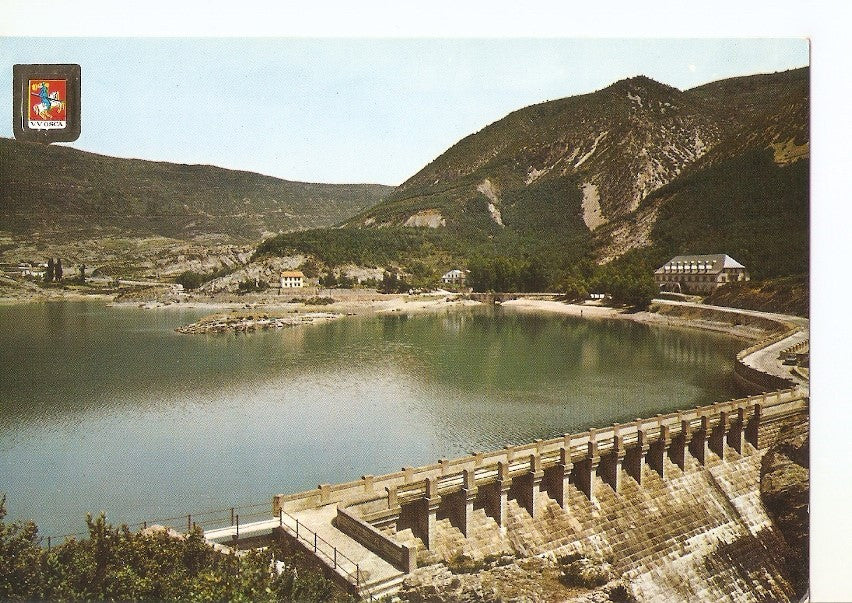 Postal 032629 : Arguis (Huesca). Pantano de Arguis y residencia E. y D.