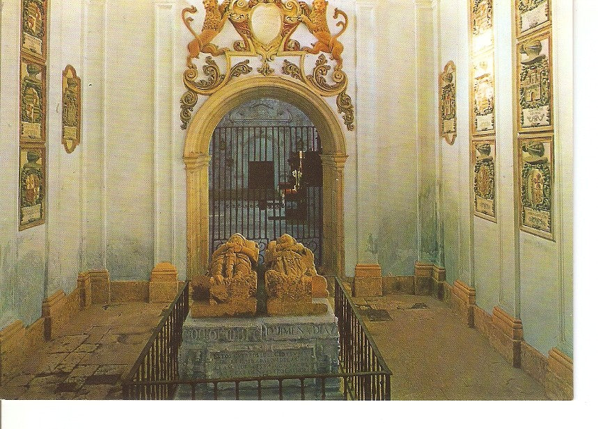 Postal 032645 : Monasterio de San Pedro de Cardeña (Burgos). Sepulcro de El Cid y Doña Gimena