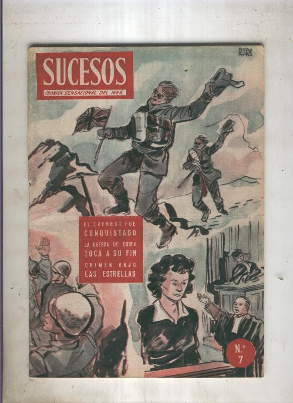 REVISTA SUCESOS numero 07 de 1953 ( 2 paginas con dibujos de Carrillo)