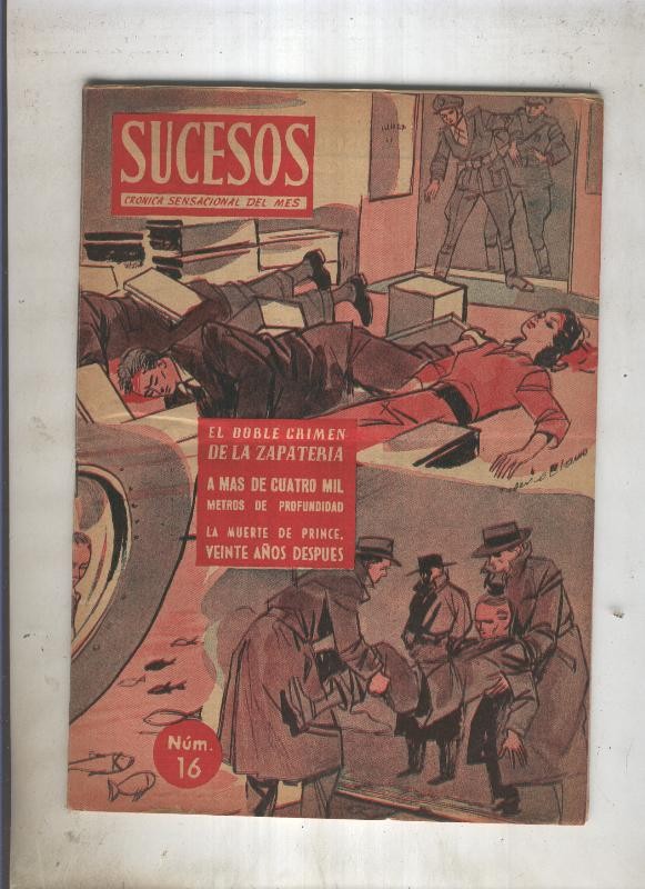 REVISTA SUCESOS numero 16 de 1953 ( 2 paginas con dibujos de Carrillo)