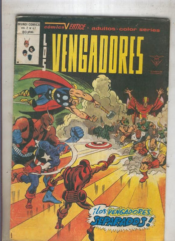 LOS VENGADORES Volumen 2 numero 47 (numerado 3 en trasera)