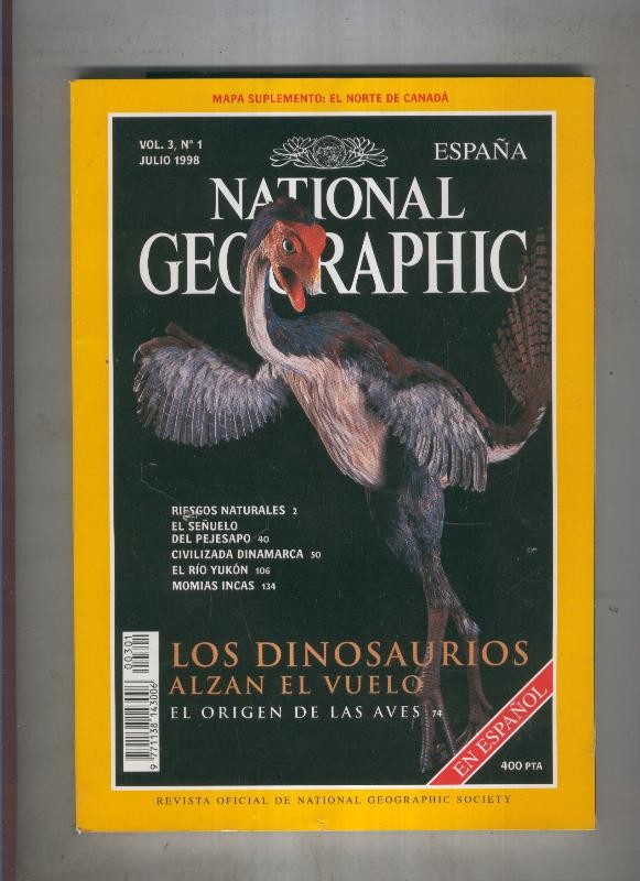 NATIONAL GEOGRAPHIC  Vol.3  Numero 01 (numerado 02 en trasera)