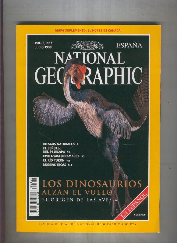 NATIONAL GEOGRAPHIC  Vol.3  Numero 01 (numerado 01 en trasera)