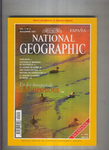 NATIONAL GEOGRAPHIC  Vol.1  Numero 02 (numerado 01 en trasera)