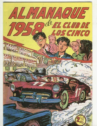 Facsimil: El Club de los Cinco almanaque para 1958