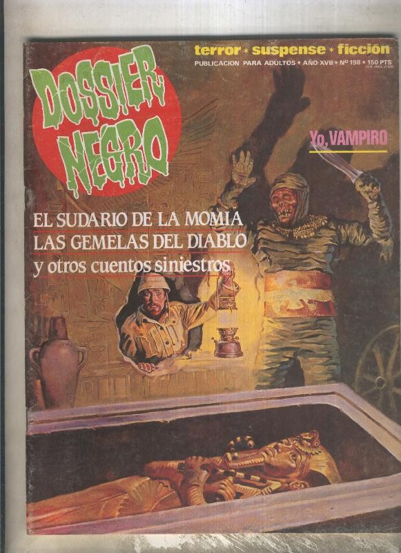 Dossier Negro numero 198 (numerado 2 en trasera)