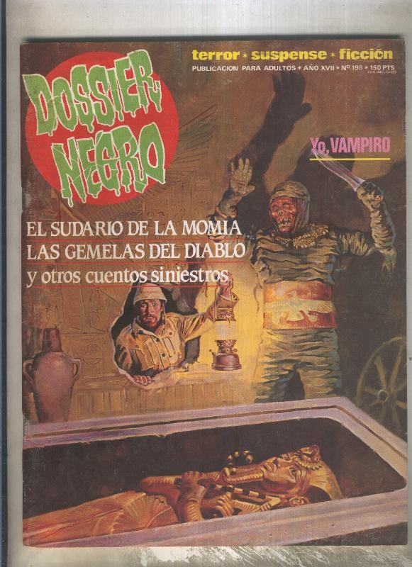 Dossier Negro numero 198 (numerado 3 en trasera)