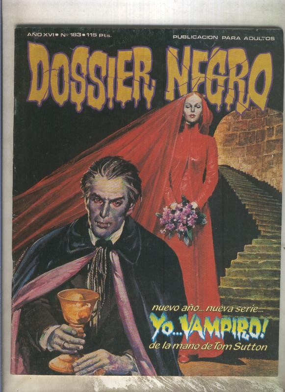 Dossier Negro numero 183 (numerado 1 en trasera)
